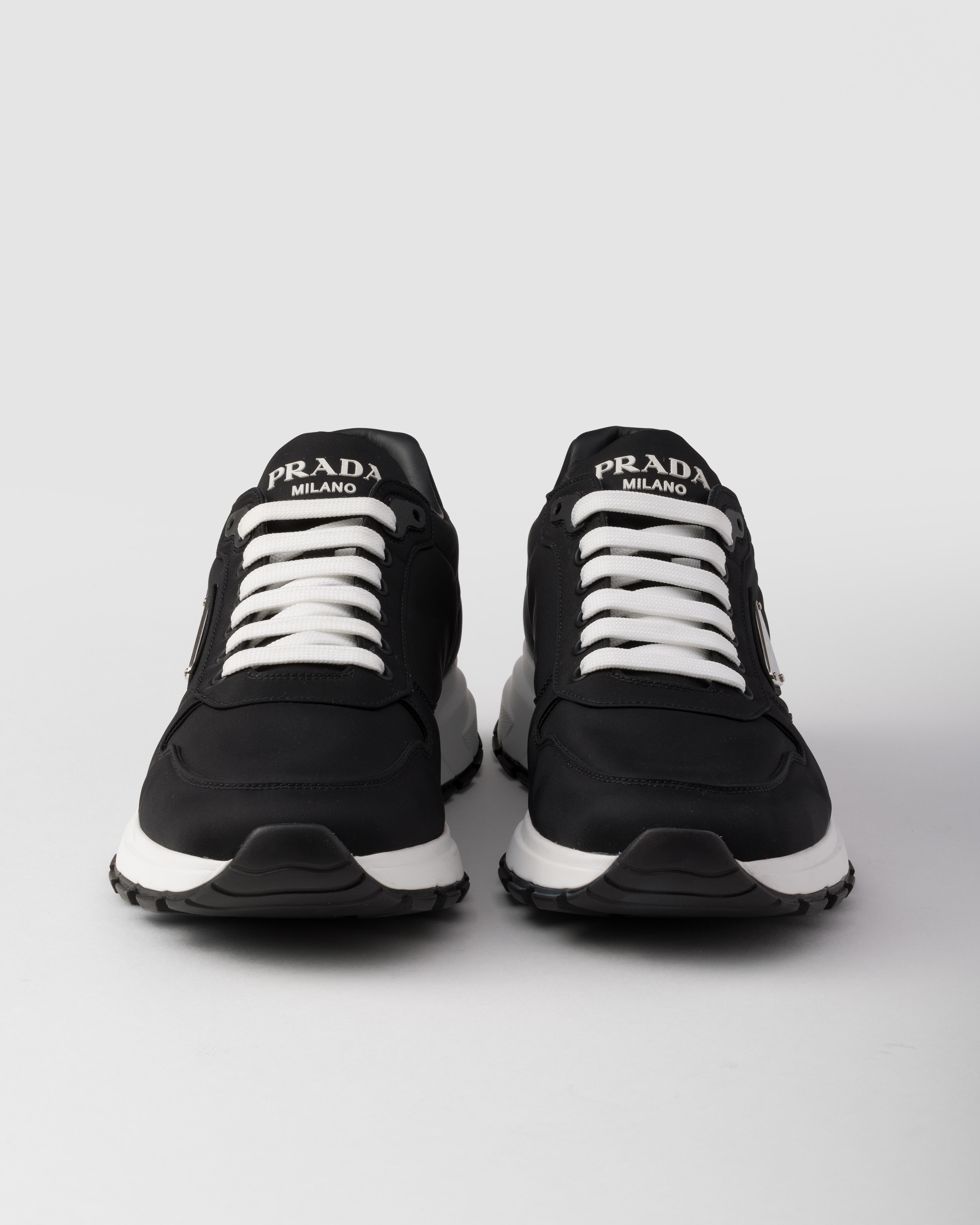 Black Prax 01 Re nylon Sneakers PRADA