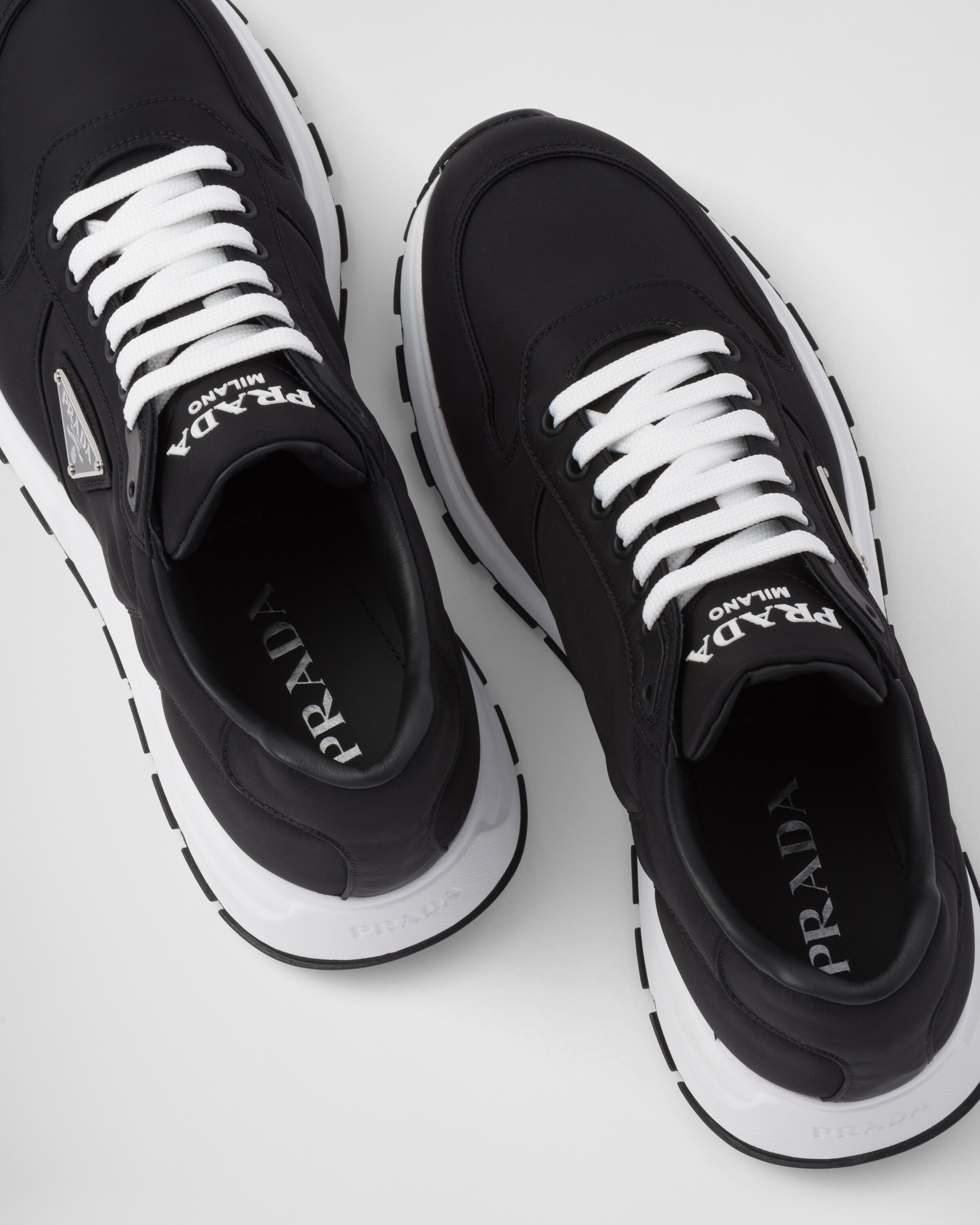 Black Prax 01 Re nylon Sneakers PRADA