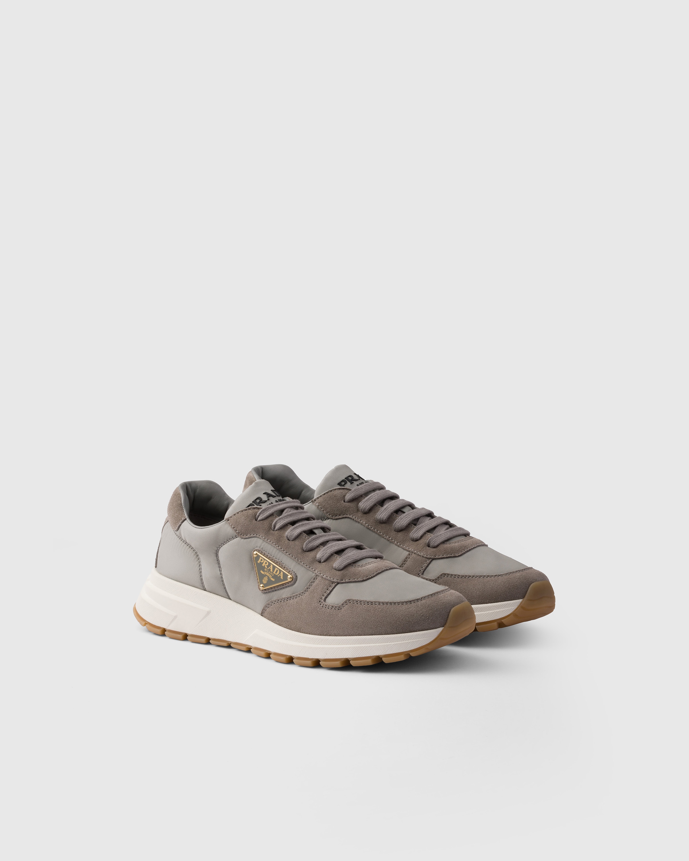 Prax 01 Re-Nylon and brushed leather sneakers スニーカー prax-01-re-nylon-and-brushed-