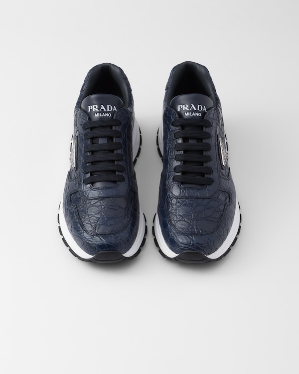 سنيكيرز Prax 01 من جلد التمساح - التراماين/أبيض سنيكيرز Prax 01 من جلد التمساح - التراماين/أبيض