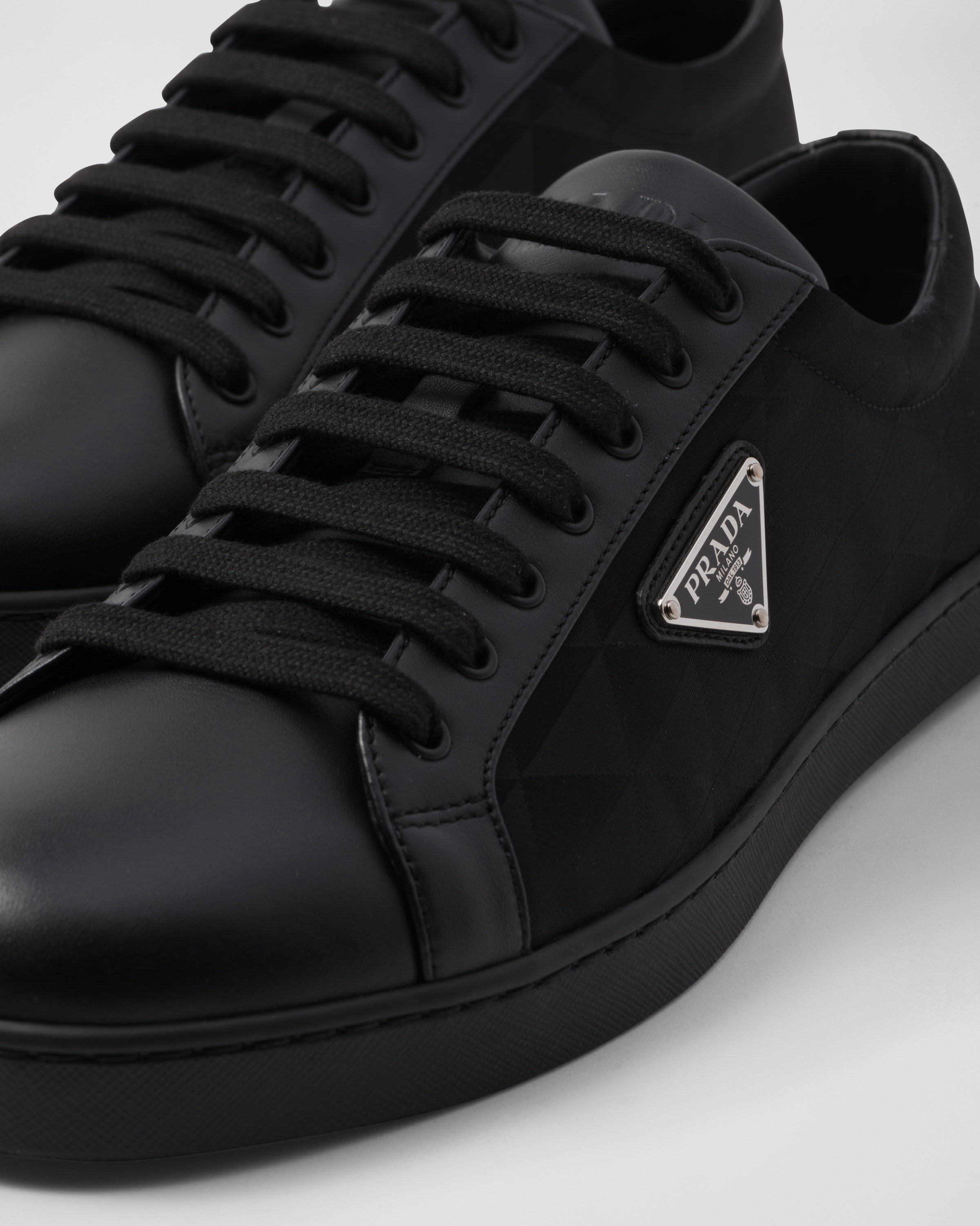 Prada sneakers men black shop