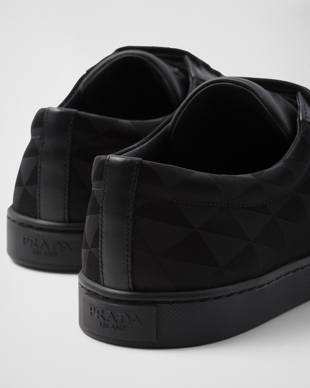 prada leather sneakers womens