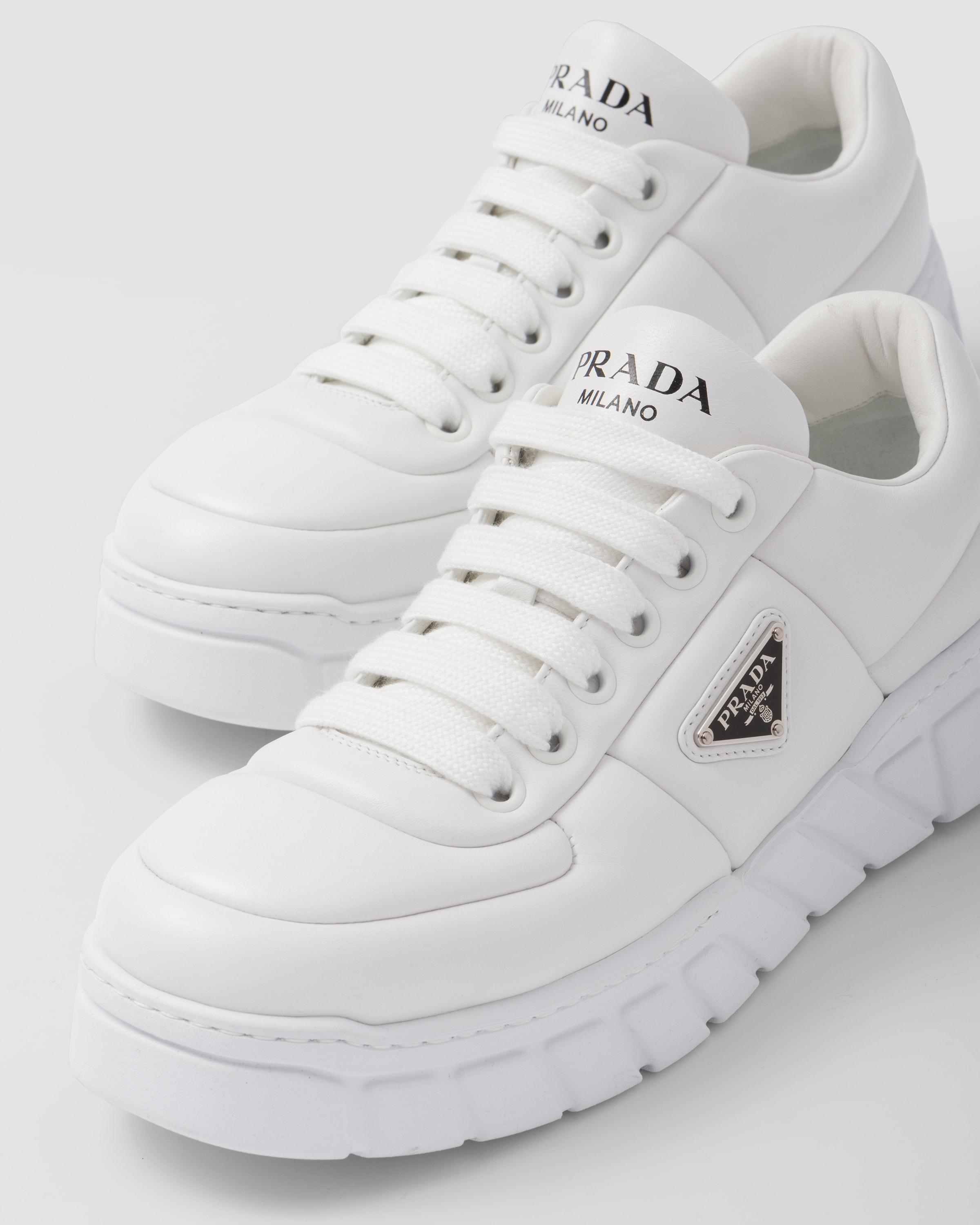 Padded nappa leather sneakers