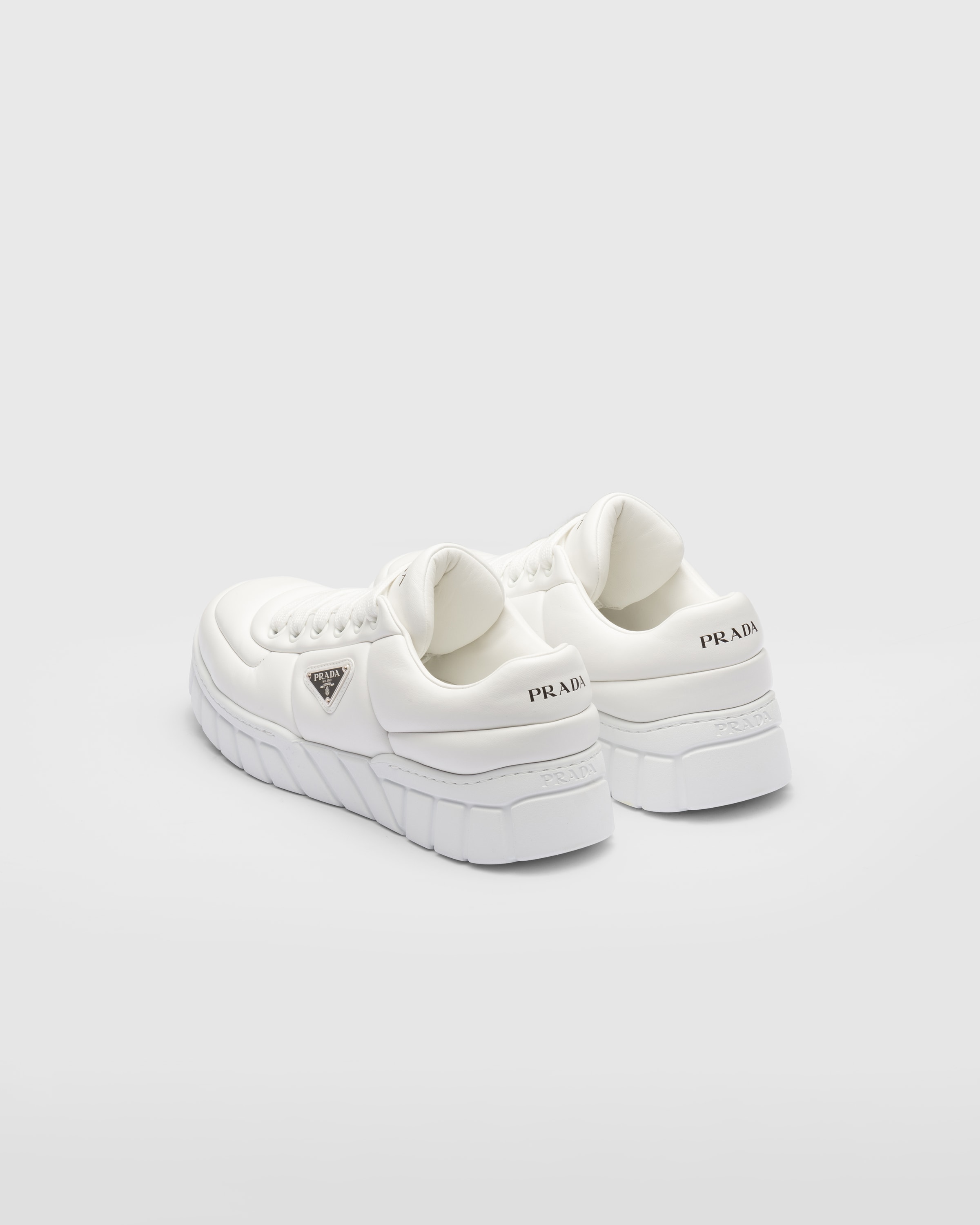 Prada nappa leather sneakers top
