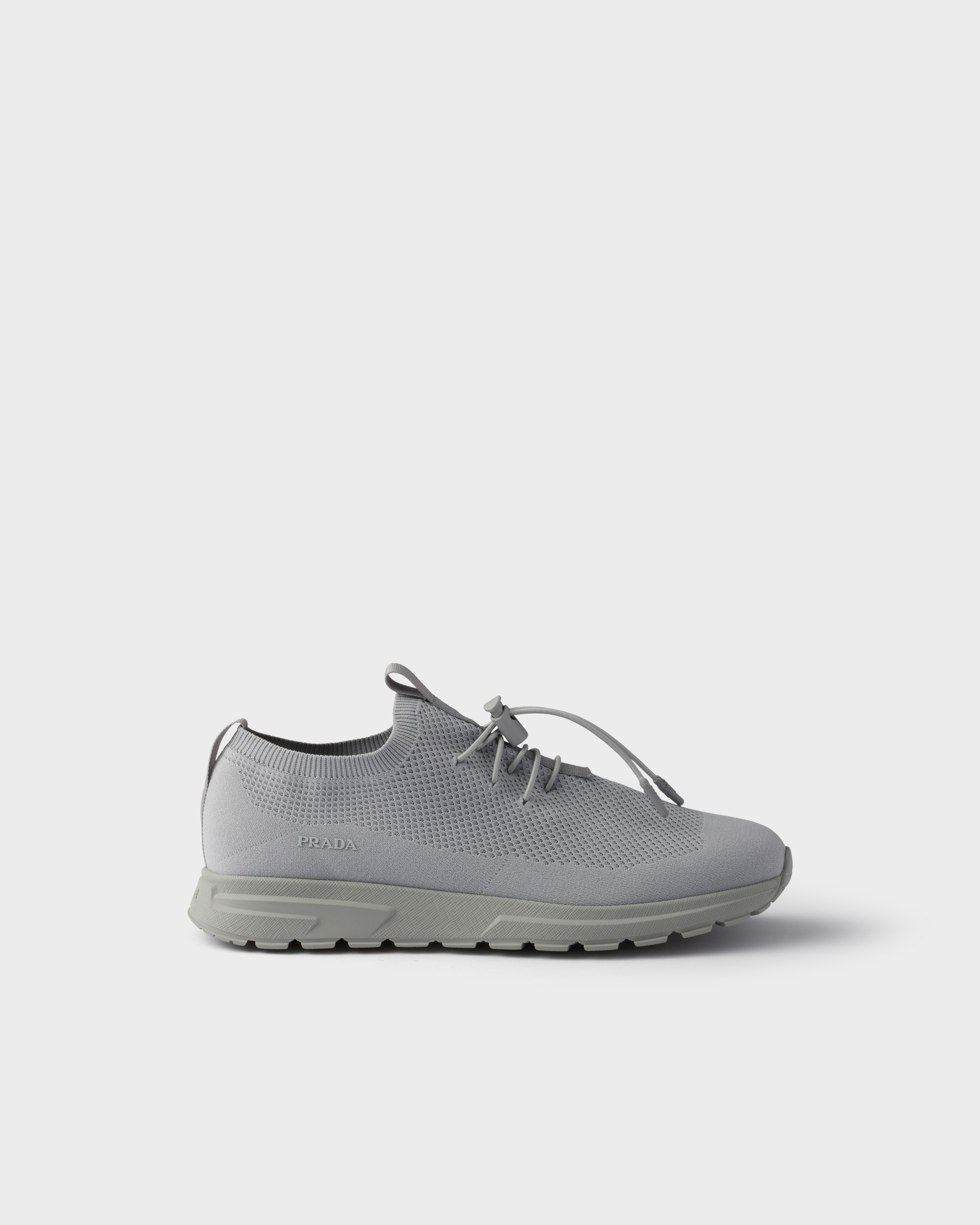 ライトグレー プラダ PRAX ストレッチニット スニーカー | PRADA