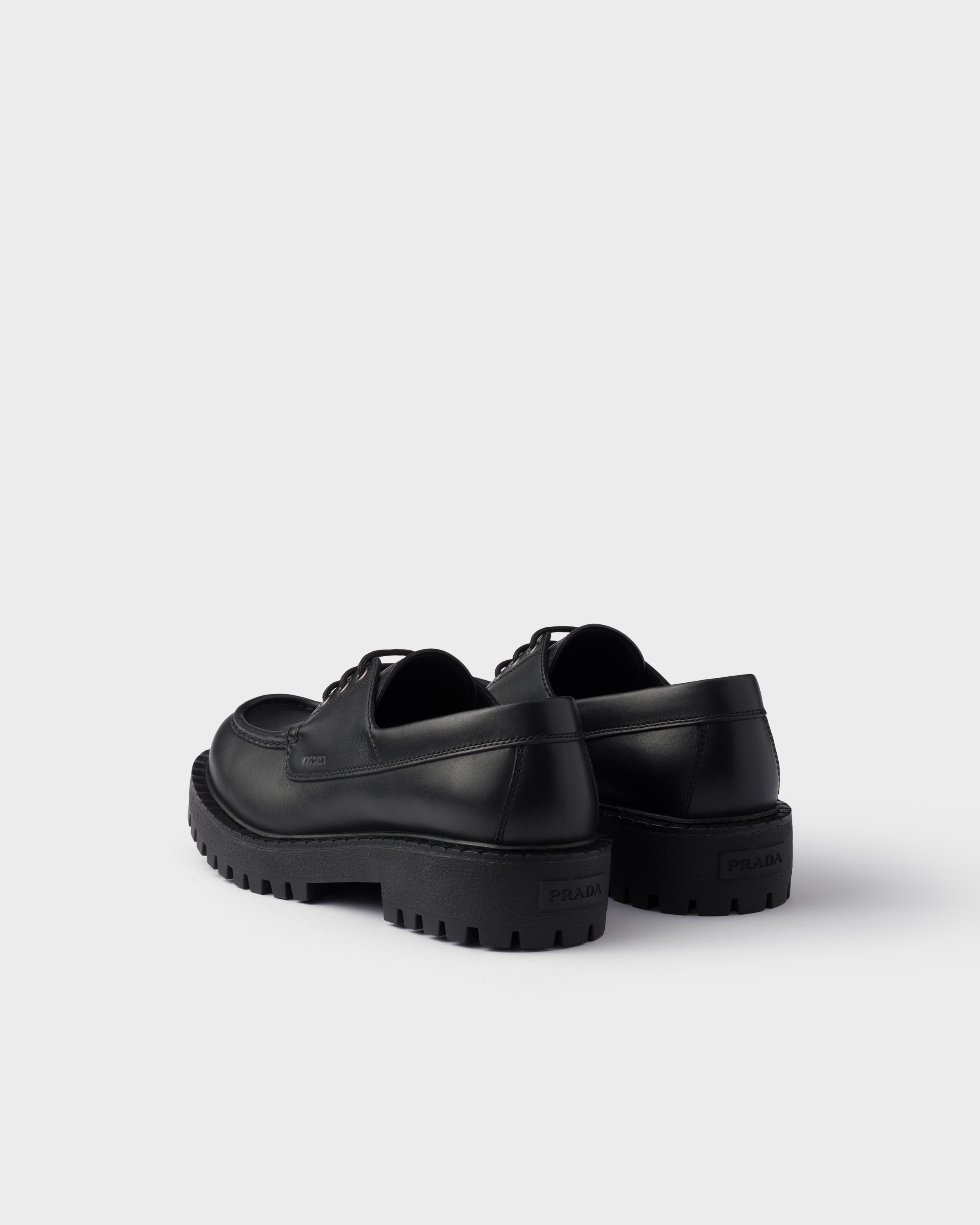 PRADA ブラックレザー ローファー 5 1/2 Prada/プラダ｜ブラック レザー ローファー