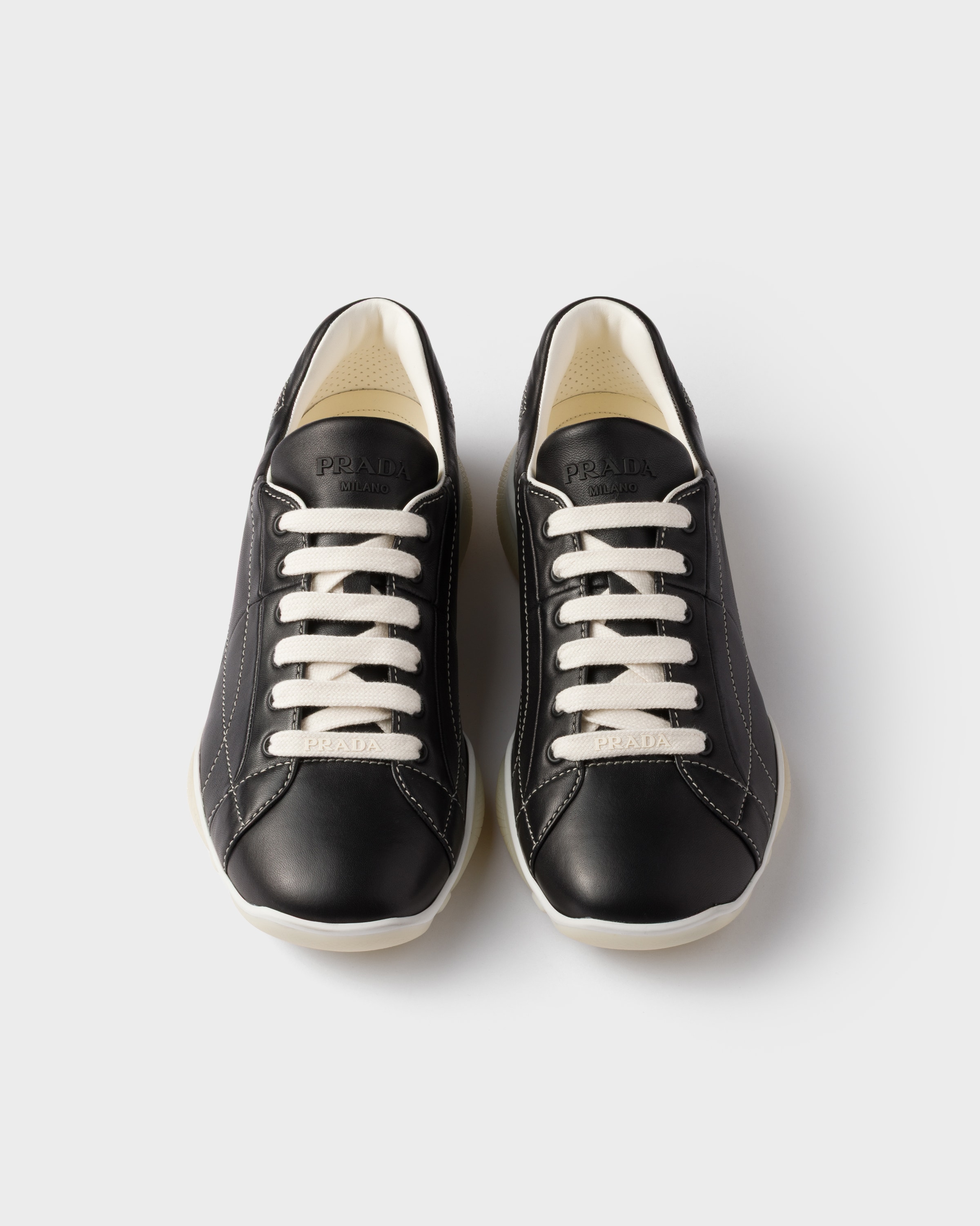 Black Nappa leather sneakers | PRADA