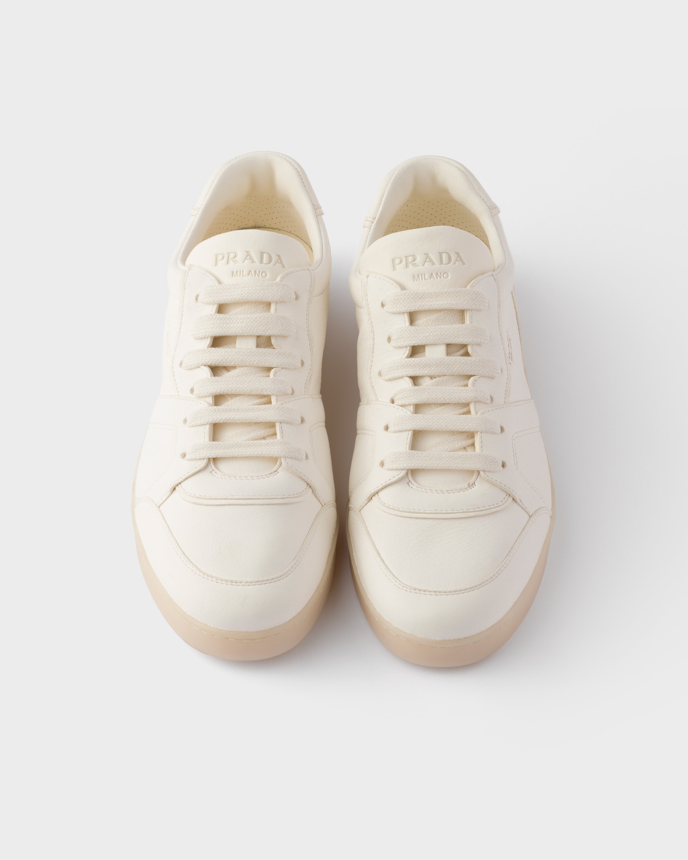Ivory Leather sneakers | PRADA Ivory Leather sneakers | PRADA
