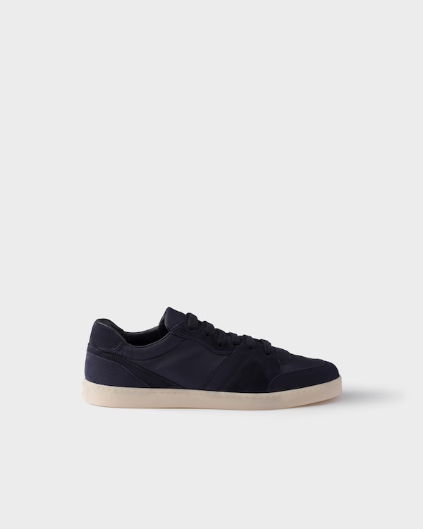 Suede and Re-Nylon sneakers - Navy Suede and Re-Nylon sneakers - Navy