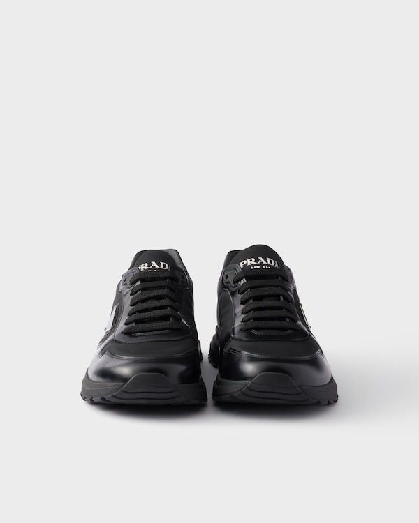 Prax Re-Nylon and leather sneakers Prax Re-Nylon and leather sneakers