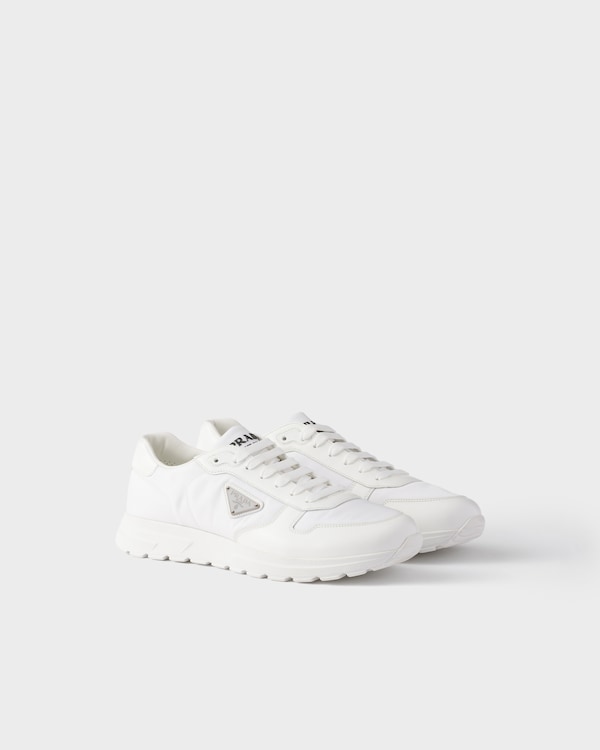 Prax Re-Nylon and leather sneakers Prax Re-Nylon and leather sneakers
