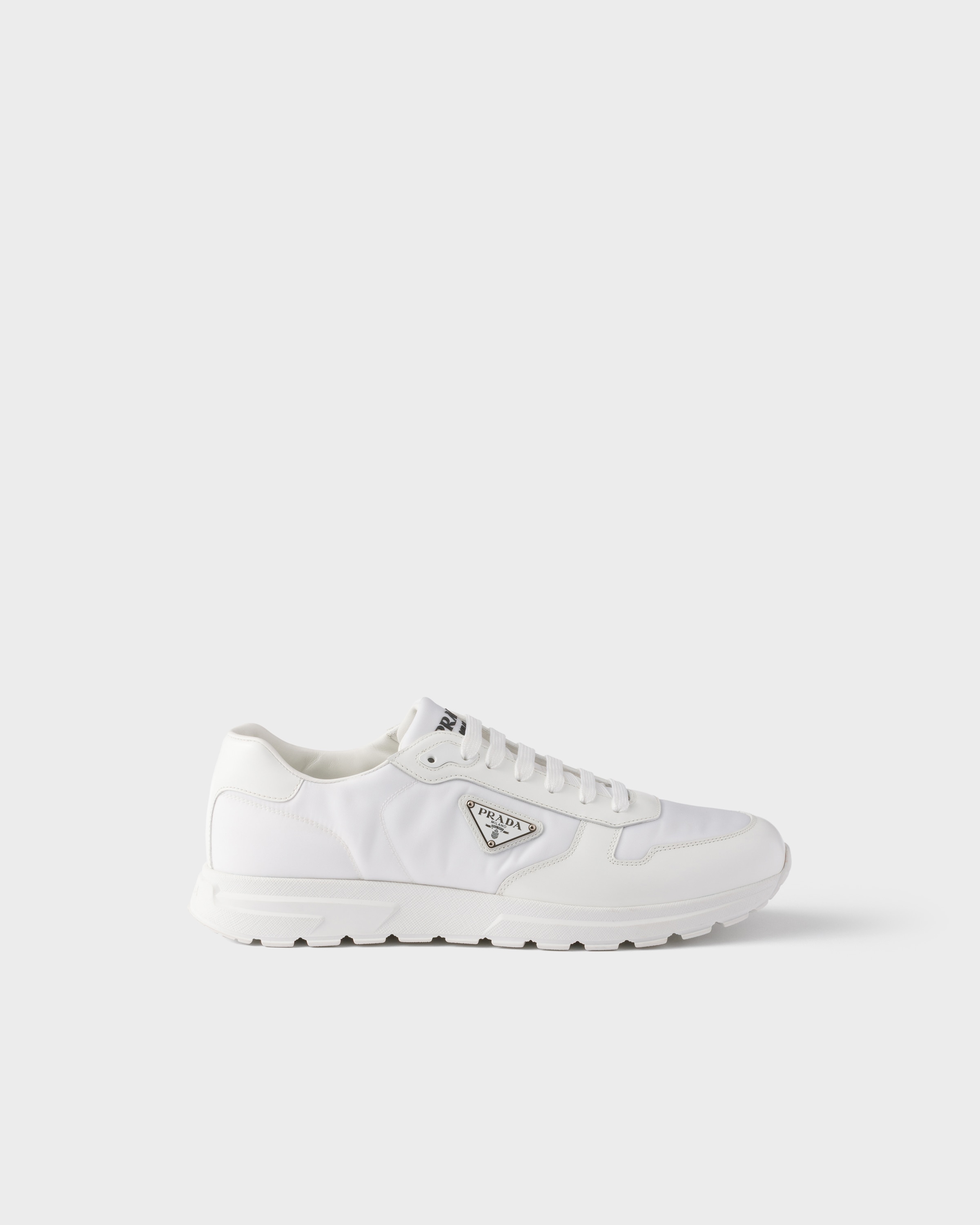 Prada Prax 01 Re-Nylon and brushed leather sneakers