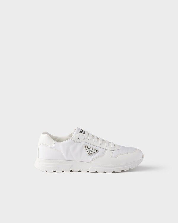 Prax Re-Nylon and leather sneakers Prax Re-Nylon and leather sneakers