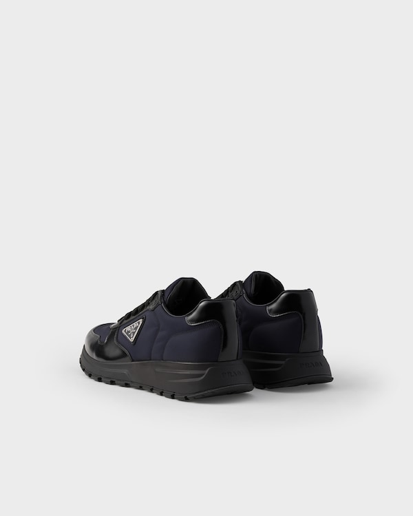 سنيكيرز PRAX 01 بخامة رينايلون وجلد مصقول - أزرق / أسود سنيكيرز PRAX 01 بخامة رينايلون وجلد مصقول - أزرق / أسود