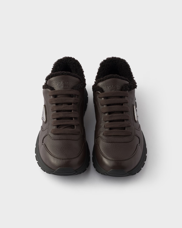 Prax Sneaker aus Leder - Kaffeebraun Prax Sneaker aus Leder - Kaffeebraun