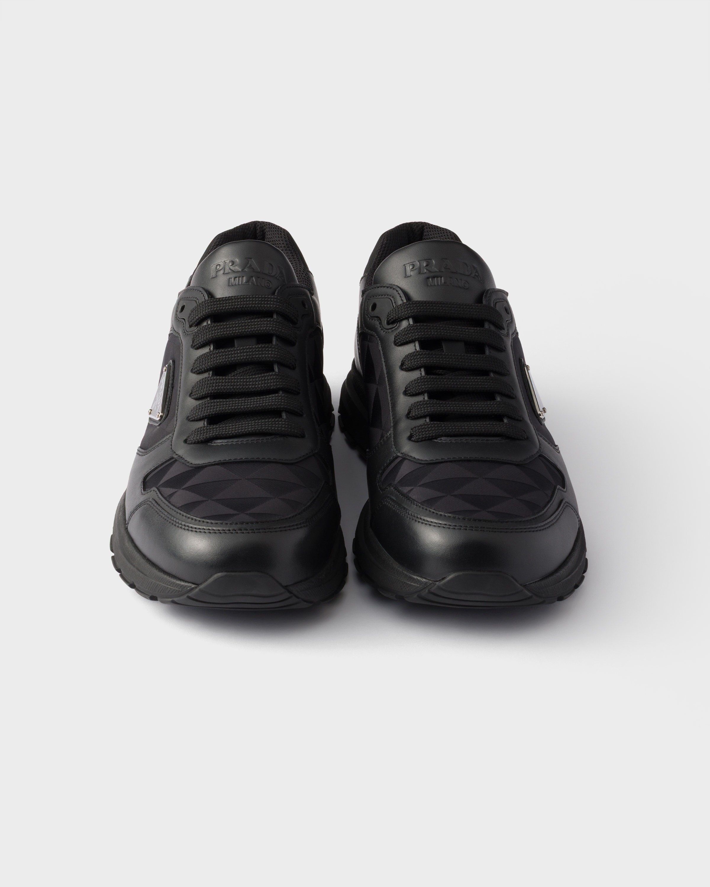 Prax 2.0 Re-Nylon and leather sneakers