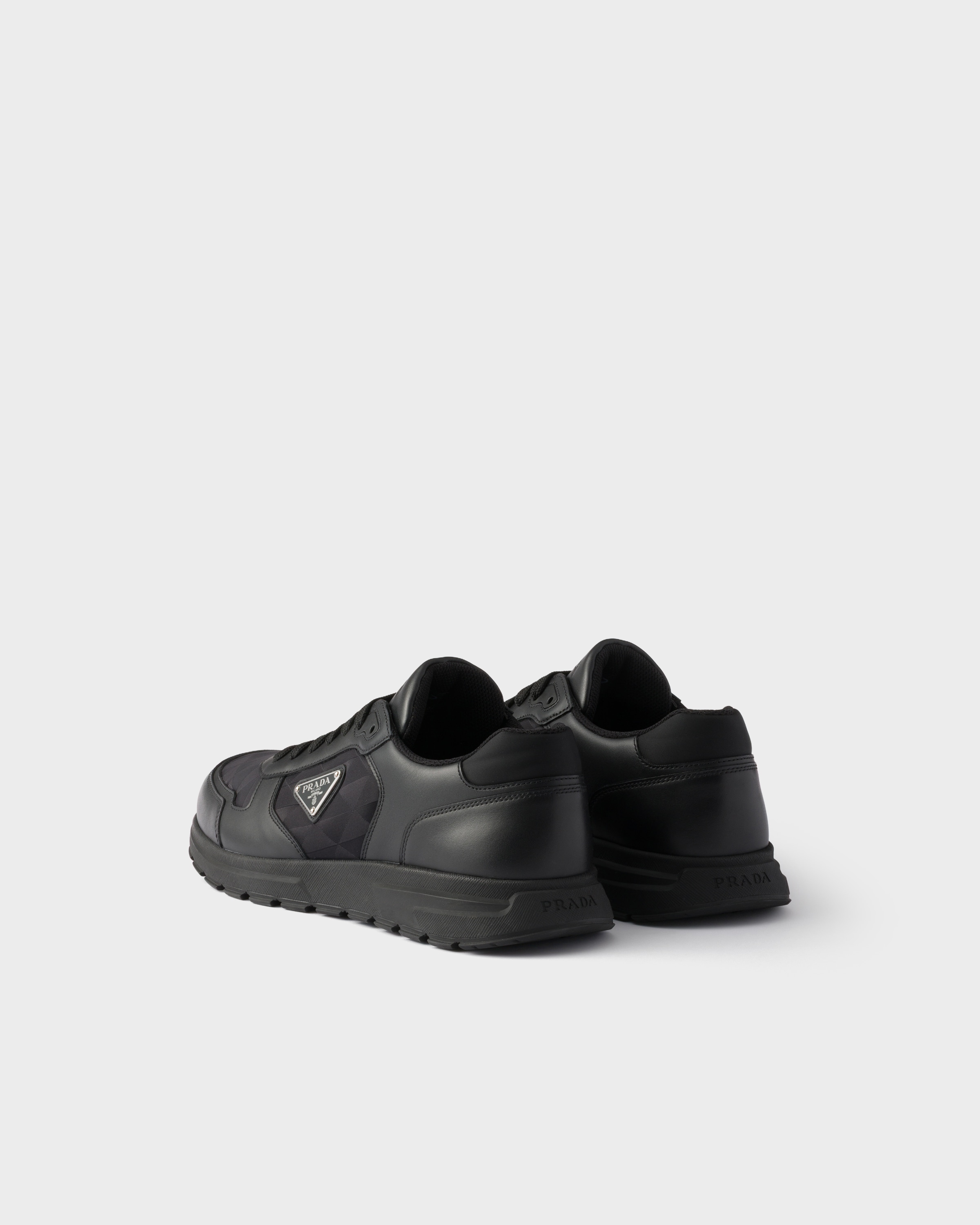 Prax 2.0 Re-Nylon and leather sneakers