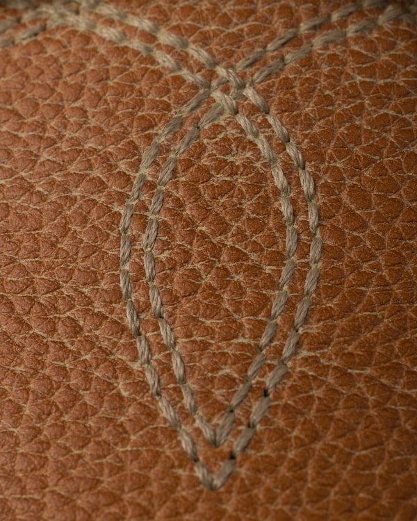 Aged-effect leather sneakers Aged-effect leather sneakers