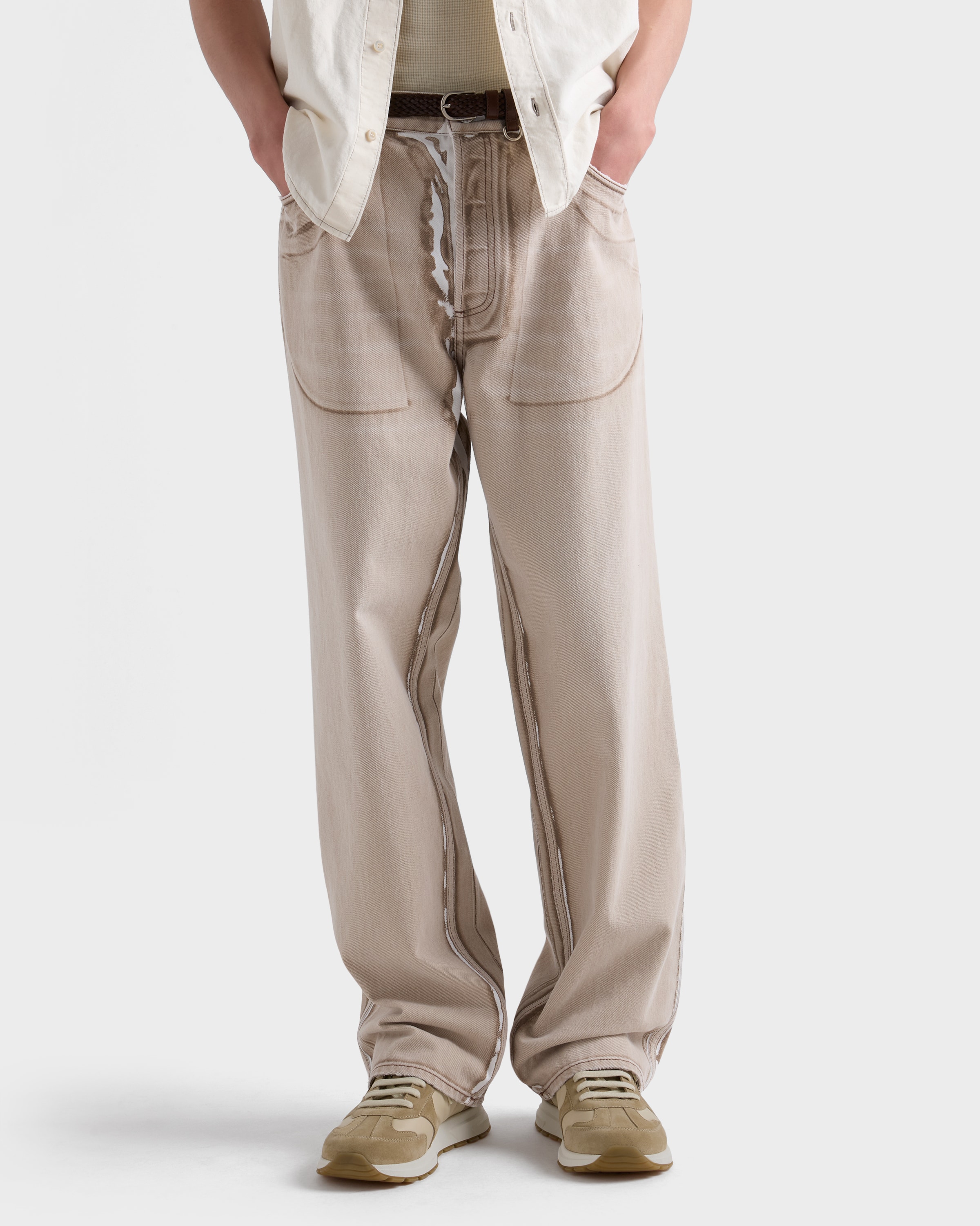 Desert/ivory Prax Suede And Re-nylon Sneakers | PRADA - Turkey