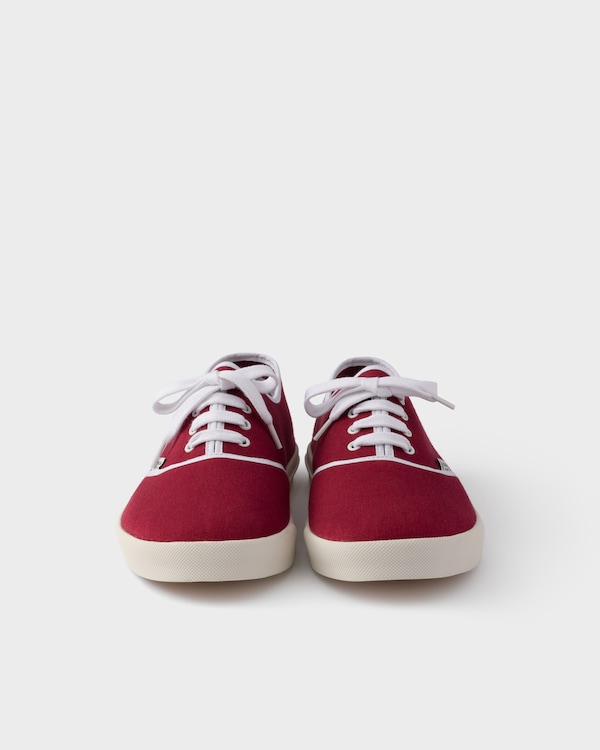 Drill fabric sneakers - Burgundy Drill fabric sneakers - Burgundy