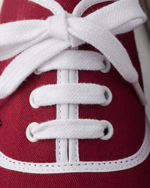 Drill fabric sneakers - Burgundy Drill fabric sneakers - Burgundy