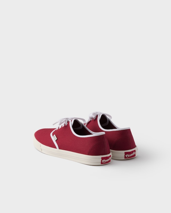 Drill fabric sneakers - Burgundy Drill fabric sneakers - Burgundy