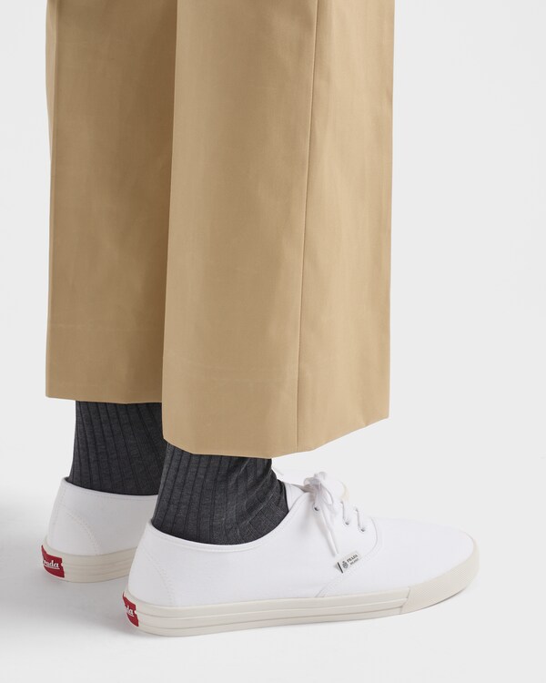 Cotton fabric sneakers - White Cotton fabric sneakers - White