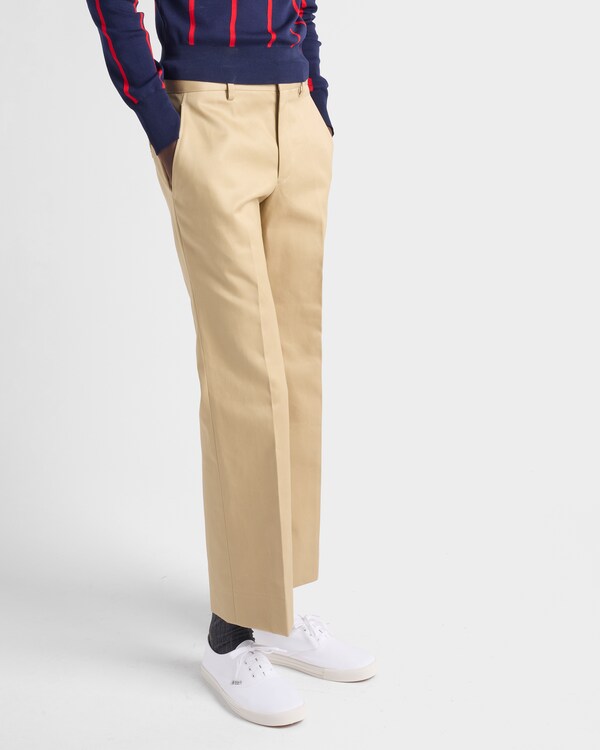 Cotton fabric sneakers - White Cotton fabric sneakers - White