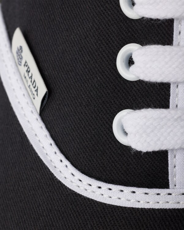 Cotton fabric sneakers - Black Cotton fabric sneakers - Black