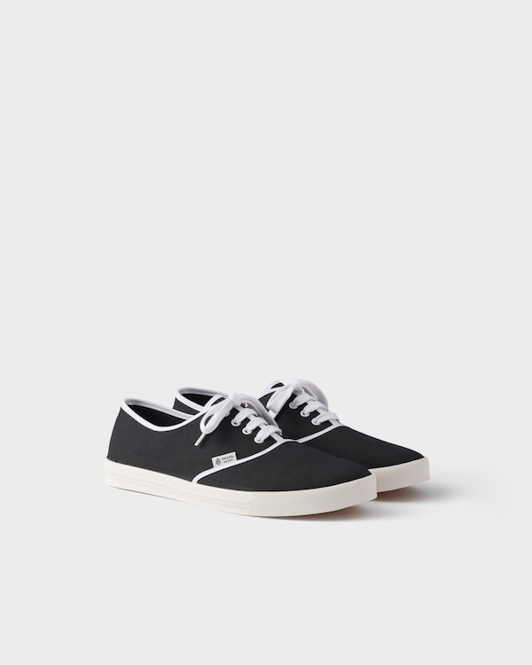 Cotton fabric sneakers - Black Cotton fabric sneakers - Black
