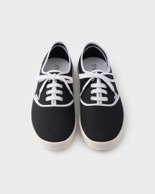 Cotton fabric sneakers - Black Cotton fabric sneakers - Black