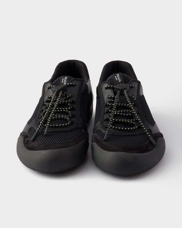 Speedrock leather and mesh fabric sneakers - Black Speedrock leather and mesh fabric sneakers - Black
