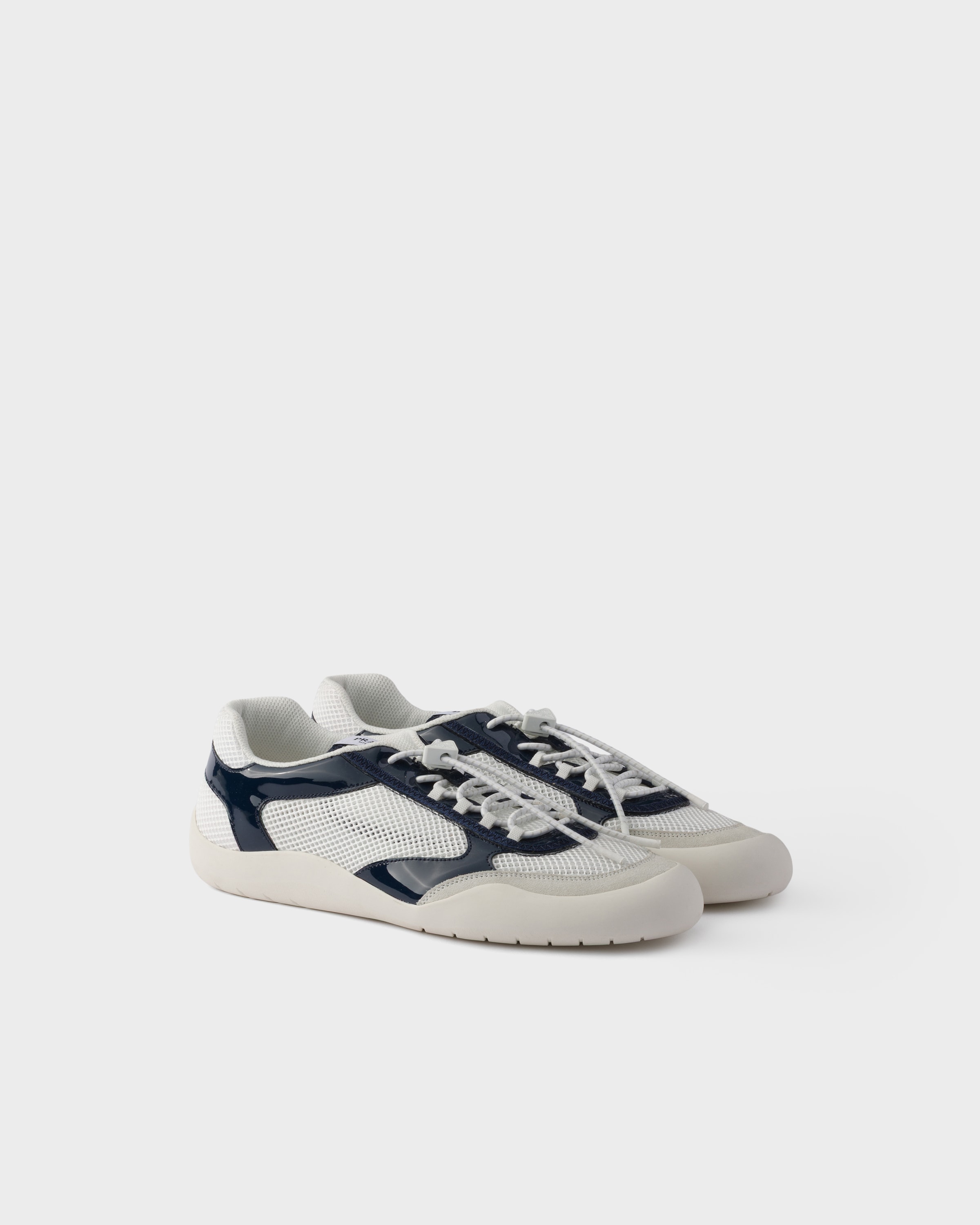 Royal Blue Speedrock patent leather and mesh fabric sneakers