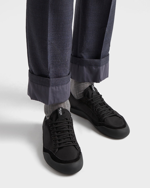 Sneakers Speedrock en Re-Nylon et veau velours - Noir Sneakers Speedrock en Re-Nylon et veau velours - Noir