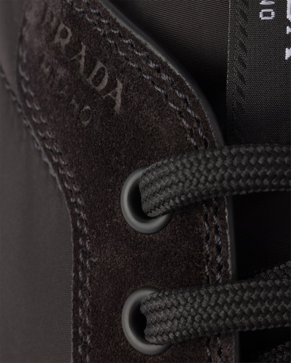 Speedrock Re-Nylon and suede sneakers - Black Speedrock Re-Nylon and suede sneakers - Black