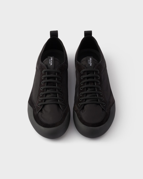 Speedrock Re-Nylon and suede sneakers - Black Speedrock Re-Nylon and suede sneakers - Black