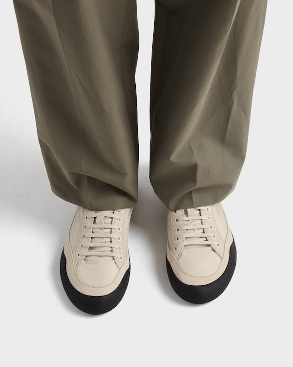 Speedrock Re-Nylon and suede sneakers - Ivory Speedrock Re-Nylon and suede sneakers - Ivory