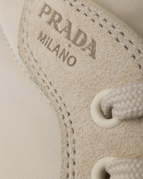 Speedrock Re-Nylon and suede sneakers - Ivory Speedrock Re-Nylon and suede sneakers - Ivory