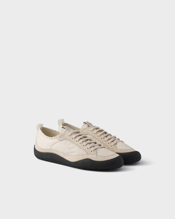 Speedrock Re-Nylon and suede sneakers - Ivory Speedrock Re-Nylon and suede sneakers - Ivory