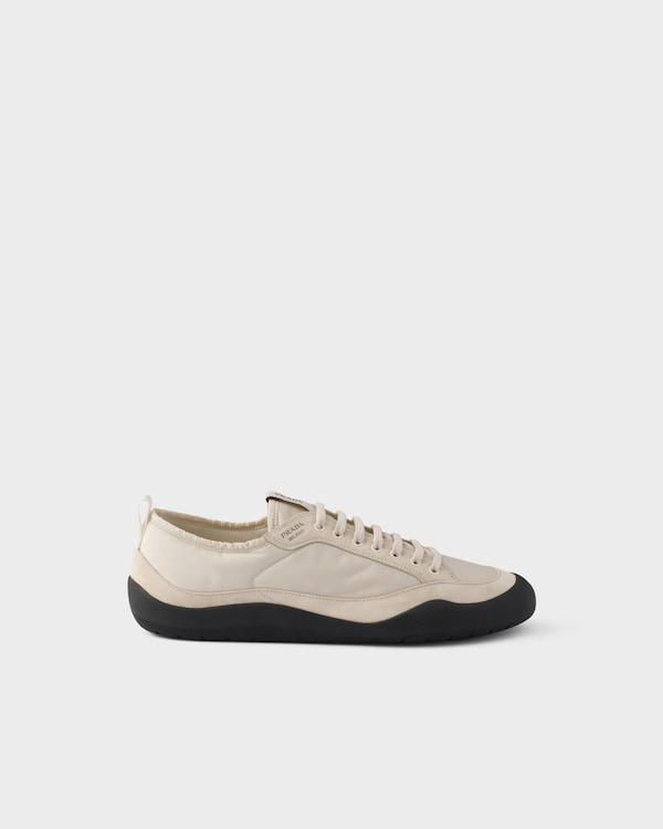 Speedrock Re-Nylon and suede sneakers - Ivory Speedrock Re-Nylon and suede sneakers - Ivory