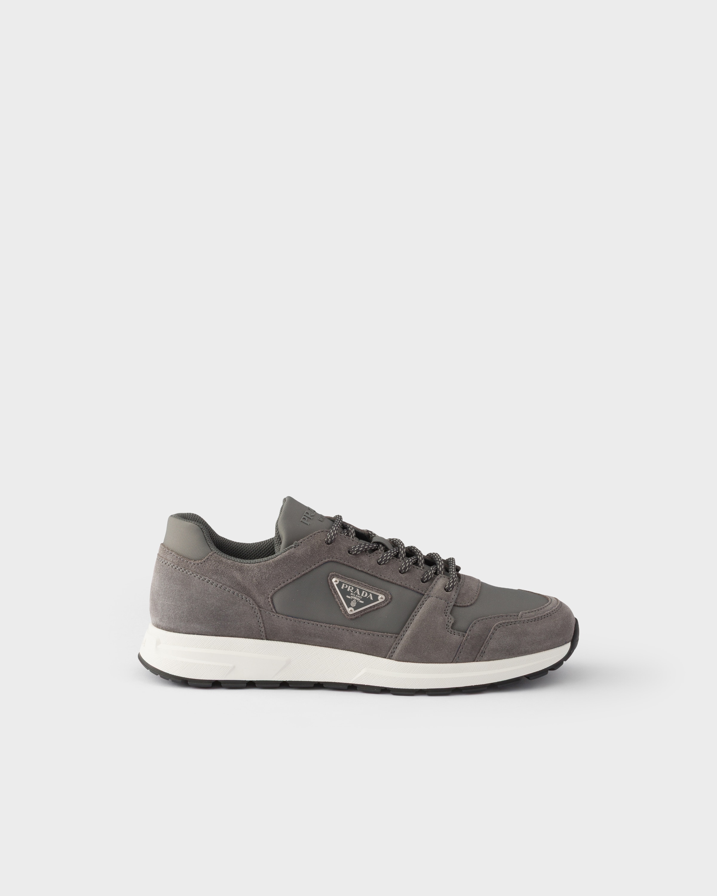 Prada Prax suede and Re-Nylon sneakers