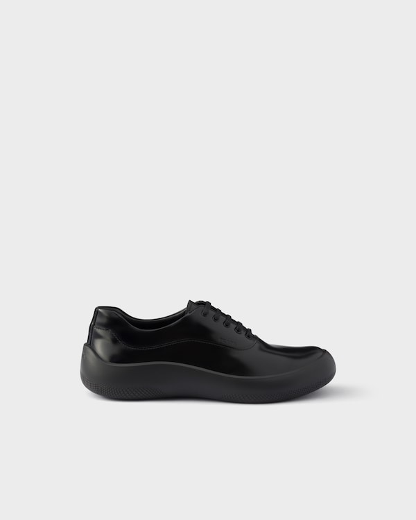 Sneaker aus gebürstetem Leder - Schwarz Sneaker aus gebürstetem Leder - Schwarz