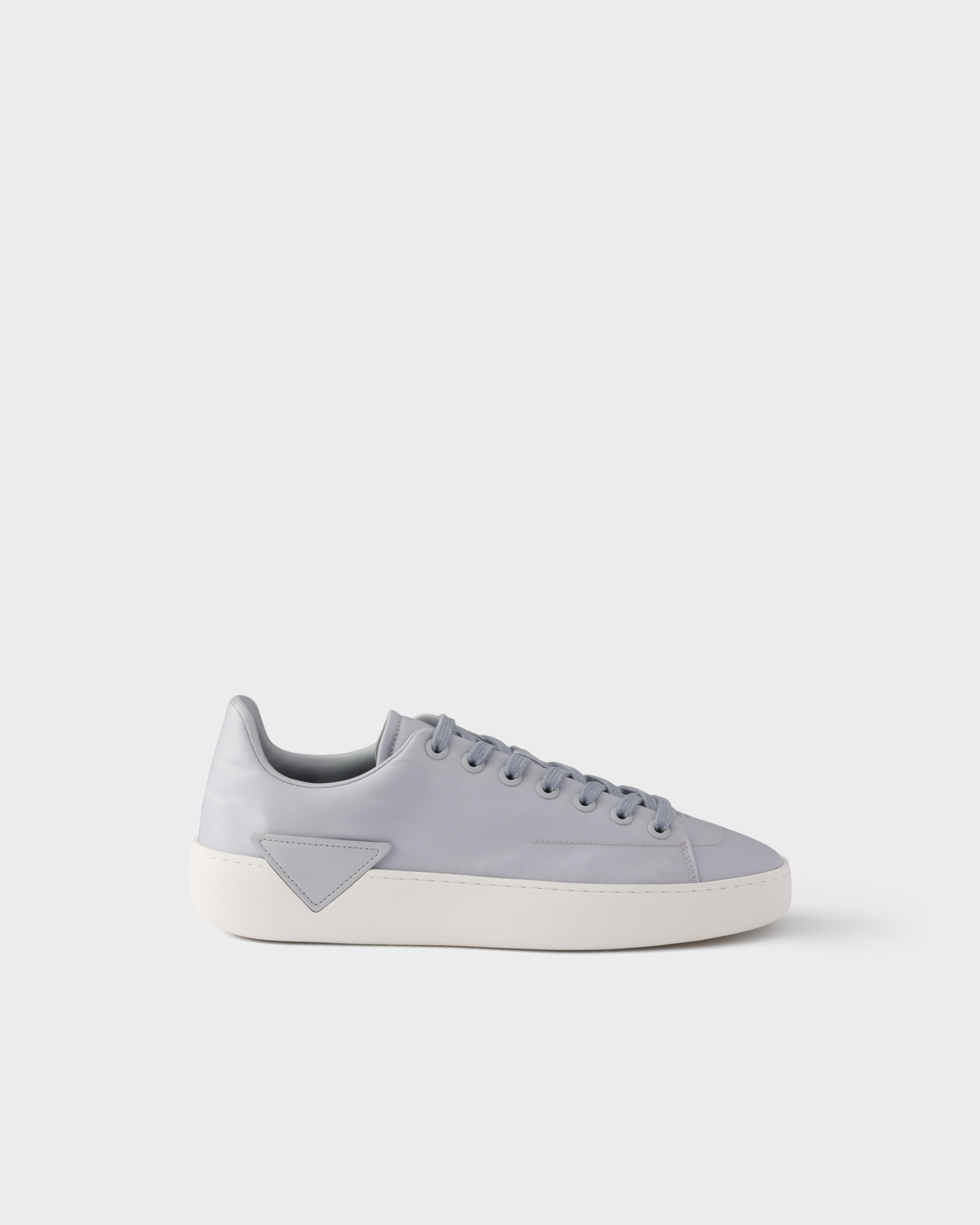 Pearl Gray Court Re-Nylon sneakers | PRADA - Sweden