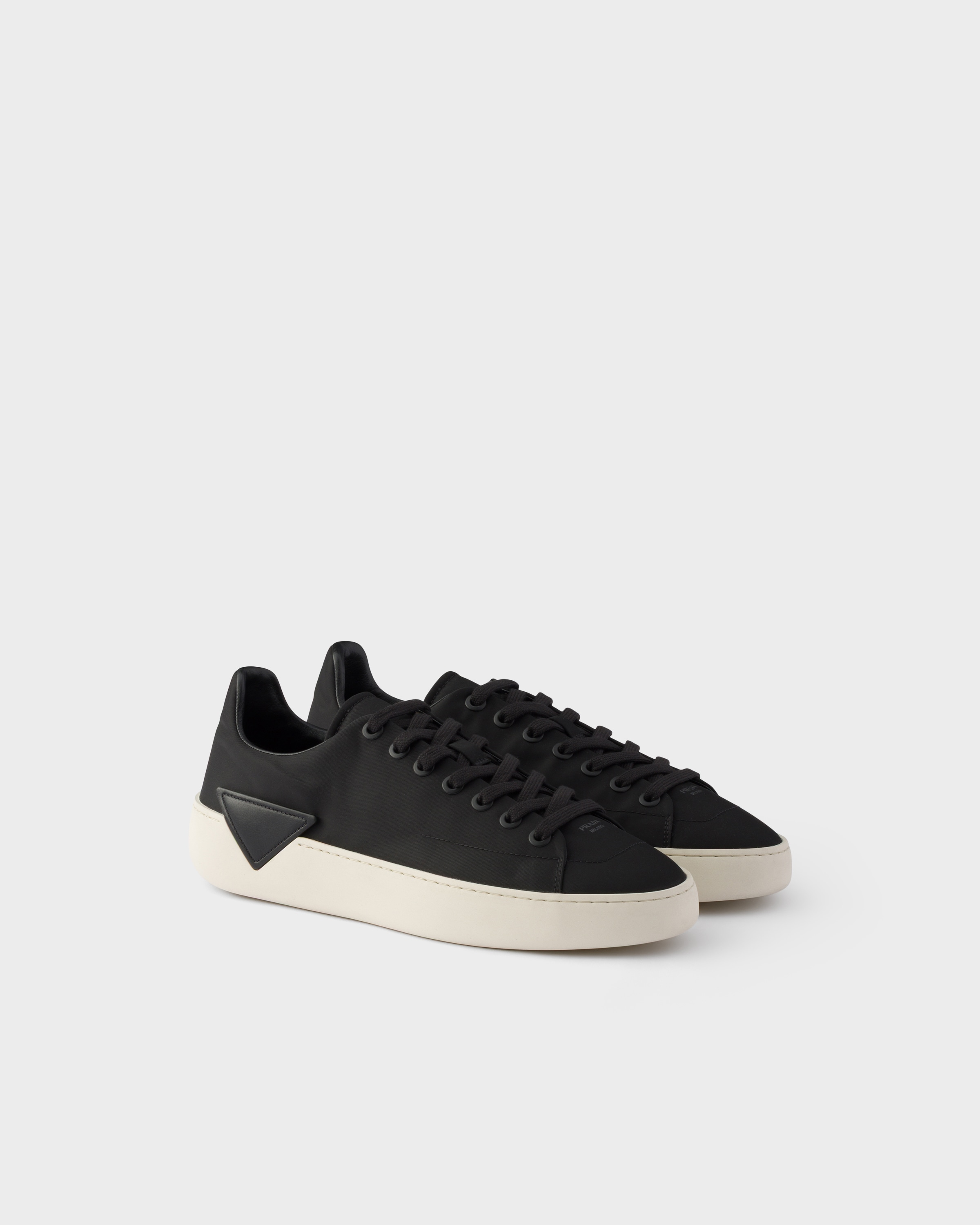 Black Court Re-nylon Sneakers | PRADA - United States