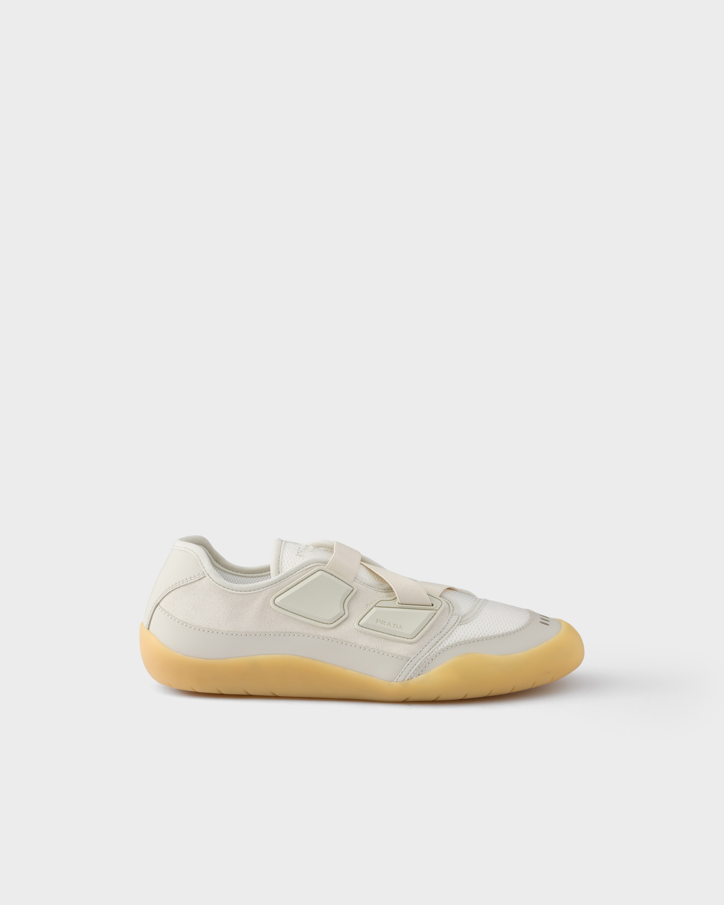 Prada Speedrock leather and mesh fabric sneakers