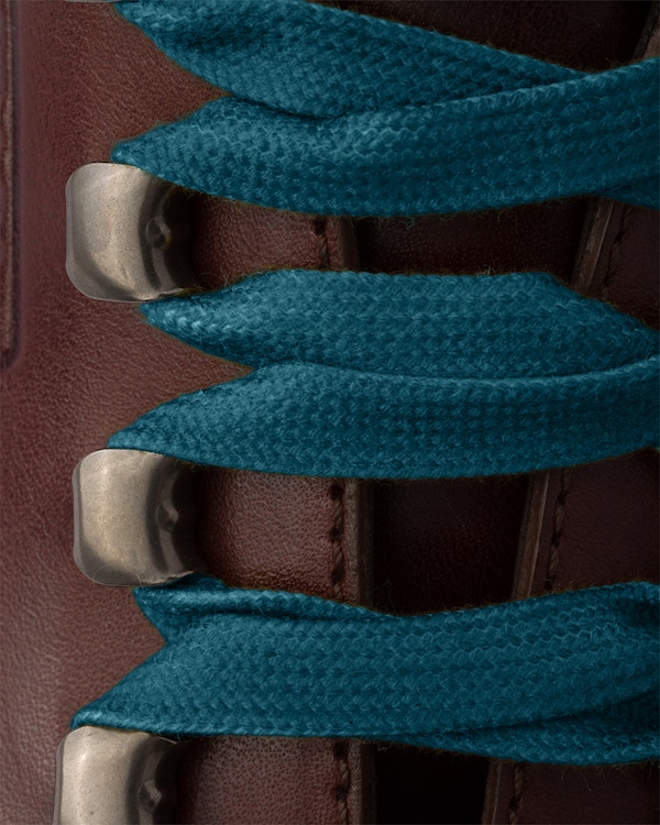 Aged leather lace-up shoes - Cocoa Brown Aged leather lace-up shoes - Cocoa Brown