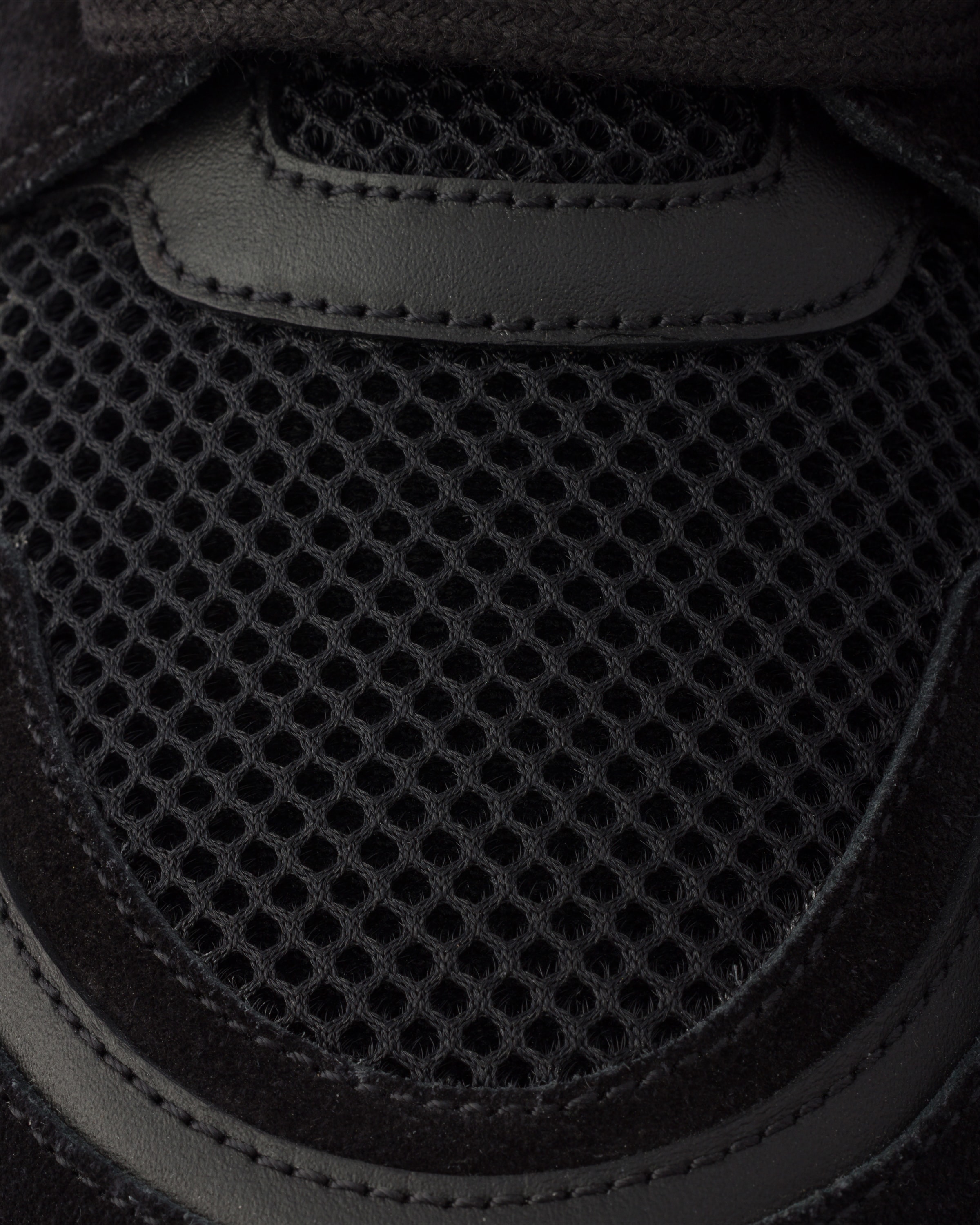 Black Prax Leather And Fabric Sneakers | PRADA - Netherlands