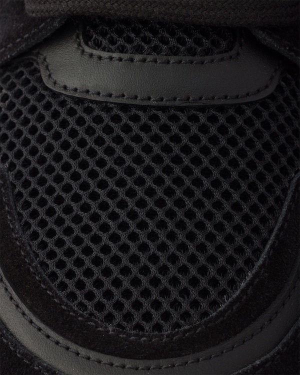 Prax leather and fabric sneakers - Black Prax leather and fabric sneakers - Black