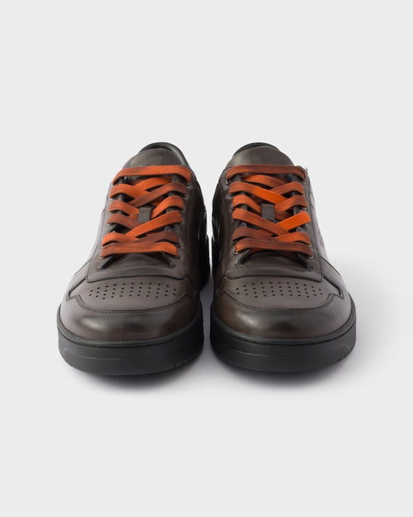 Downtown aged leather sneakers - Gris Ceniza Downtown aged leather sneakers - Gris Ceniza