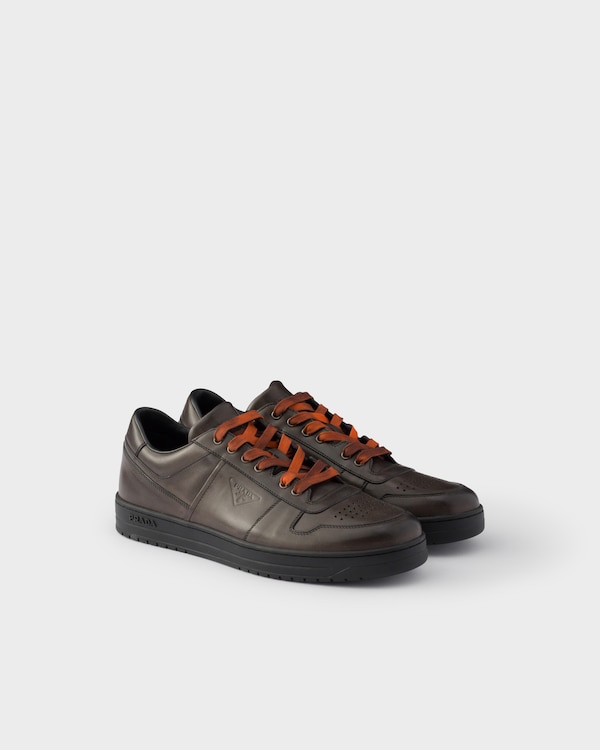 Downtown aged leather sneakers - Gris Ceniza Downtown aged leather sneakers - Gris Ceniza